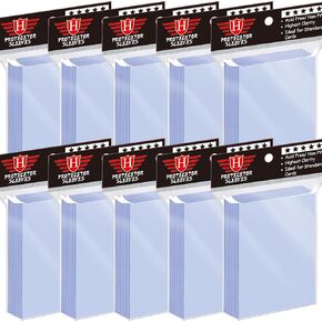 10000 PCS Card Sleeves for Trading Cards, Soft Penny Card Sleeevs Clear Plastic Card Protectors Fit for Baseball Cards MTG Sports Cards Standard Cards (100 Pack)