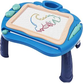 Hiitytin Magnetic Drawing Board for Toddlers 1-3, Colorful Erasable Doodle Board for Kids, Educational Learning Baby Toys Birthday Gifts for 1 2 3 Year Old Girls Boys, Blue in Kuwait
