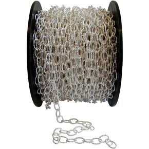 BEEZZY BEEDZ 925 Sterling Silver Jewelry Making Cable Trace Anchor Chain by Foot for DIY Jewelry Made in Italy (Cable Flat Link 1.5mm, 3f)
