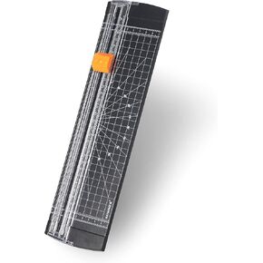 ماكينة تشذيب الورق Rayson RC4000BK، مقاس A4 (12 بوصة) قاطعة ورق لقص القسيمة أو ورق الحرف اليدوية أو الصور (أسود)