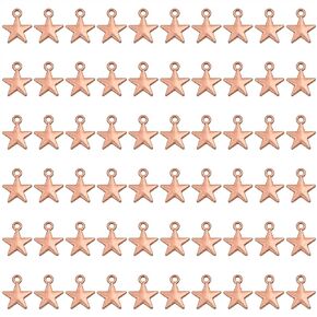 Shapenty Mini Metal Star Pendant Charms Beads Bulk Pentagram Charms for Necklace Earring Bracelet Keychain Jewelry Making Craft Project Christmas Ornaments Decoration, 60PCS in Kuwait