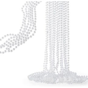 12 قلادة من اللؤلؤ الصناعي المطرز بالجملة طويلة 48 بوصة، 7 مم زعنفة الخرز حزب هدايا الديكور in Kuwait