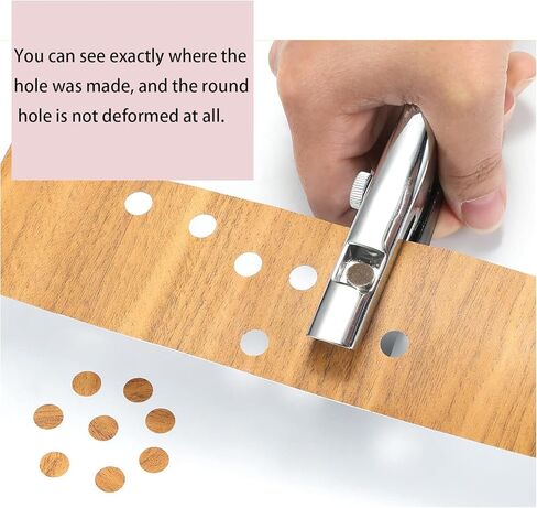 ثقب واحد، ثقب واحد 1/4 بوصة، ثقب واحد عالي التحمل للورق والحرف اليدوية من الورق المقوى البلاستيكي، للأطفال والكبار (8 مم أسود) in Kuwait