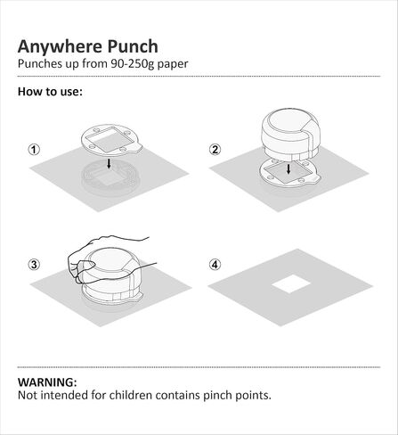 Bira Craft 2" Circle Magnetic Punch, Anywhere Punch, Everywhere Punch, Window Punch, Frame Punch, for Paper Crafting Scrapbooking (Circle) in Saudi Arabia