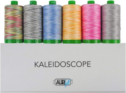 Aurifil Thread Set ''Kaleidoscope'' Collection - 6 Large (1094 Yards Each) 40wt Variegated Spools AC40KC6 in Saudi Arabia