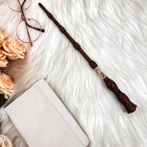 Light Up Magic Wizard Wand Witchcraft Toy with Gift Box - LED Lights and Battery Included -Halloween Sorcerer Collection Cosplay Accessories, Christmas Birthday Gifts for Kid in Kuwait