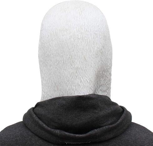 AQKILO® قناع حمامة بيضاء للطيور من اللاتكس، أقنعة واقعية لرأس كامل، فستان فاخر لحفلات الهالوين الكرنفالية in Kuwait