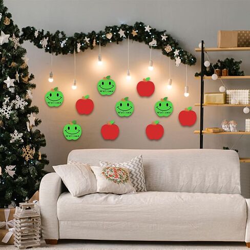 40 قطعة من خشب أبل شكل اصنعها بنفسك قصاصات لعيد الميلاد قطع خشبي غير مكتمل DIY هدية العلامات فارغة خشب أبل لكتابة الرسم البيروغرافي DIY لوازم الحرف المنزلية in Kuwait