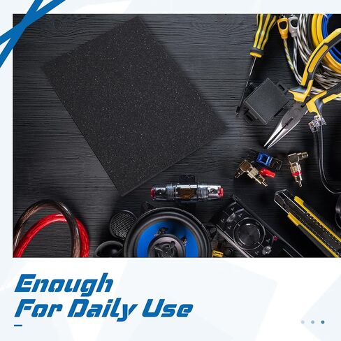 kymqlyw 2 Pieces Polyurethane Foam Sheet 15.8 x 11.8 x 1 Inch Cuttable Polyurethane Foam Pads Craft Foam Black Tool Box Foam Insert for Toolbox Camera Storage and Crafts(15.8 x 11.8 x 1 Inch) in Kuwait