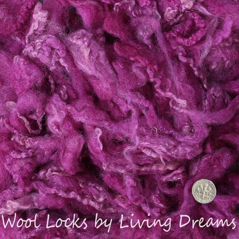 صوف محشو بنسيج منسوج. تتضمن ألياف كوريديل مشابك للتلوين بالإبرة والدوار وشعر الدمية والحرف - لون الأوركيد in Kuwait