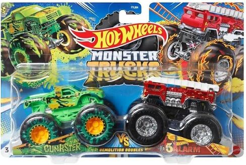 Hot Wheels Monster Trucks Gunkster vs 5 Alarm Demolition Doubles in Saudi Arabia