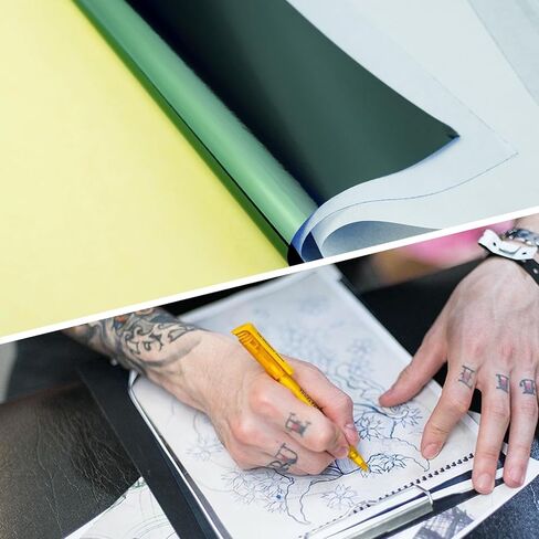 Tattoo Transfer Paper, Blackbudda 100 PCS Tattoo Stencil Paper for Tattooing, 4 Layers Stencil Transfer Paper, A4 Size in Saudi Arabia