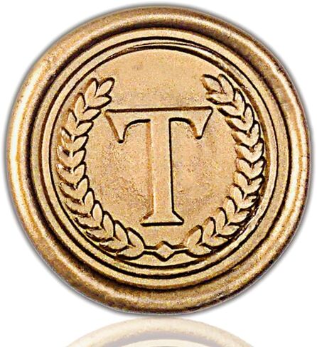 50pcs Initial Wax Seal Stickers Self Adhesive, Alphabet Letter A Sealing for Wedding Party Invitations, Custom Gift Handmade, Bridal Shower (L, Gold, 50pcs) in Kuwait