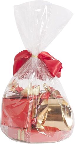 أكياس سيلوفان يوتيلاب، أكياس هدايا سيلوفان شفافة مقاس 9 × 12 بوصة مع أربطة ملتوية، أكياس تشيلو 200 قطعة in Kuwait