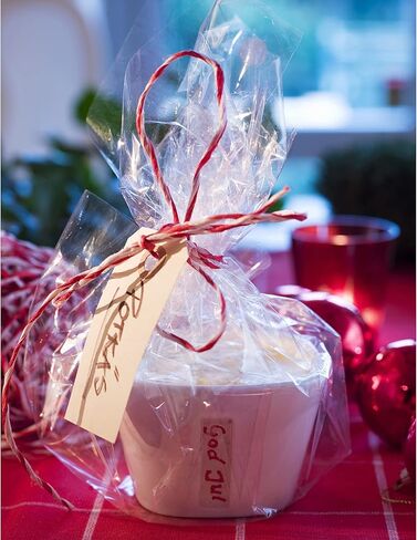 أكياس سيلوفان يوتيلاب، أكياس هدايا سيلوفان شفافة مقاس 9 × 12 بوصة مع أربطة ملتوية، أكياس تشيلو 200 قطعة in Kuwait