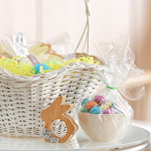 أكياس سيلوفان يوتيلاب، أكياس هدايا سيلوفان شفافة مقاس 9 × 12 بوصة مع أربطة ملتوية، أكياس تشيلو 200 قطعة in Kuwait