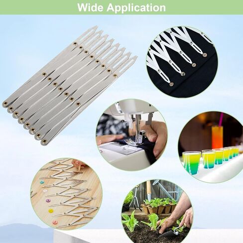 Aluminum Expanding Sewing Gauge Buttonhole Gauge Button Space Guide Quilting Equal Space Divider Button Sewing Tool for Button Hole, Curtains, Crafts(1) in Kuwait