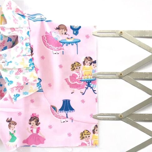 Aluminum Expanding Sewing Gauge Buttonhole Gauge Button Space Guide Quilting Equal Space Divider Button Sewing Tool for Button Hole, Curtains, Crafts(1) in Kuwait