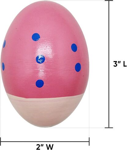 Wooden Musical Egg Easter Egg Shakers Maracas for Baby Kids Instrument Early Learning Toys in Saudi Arabia