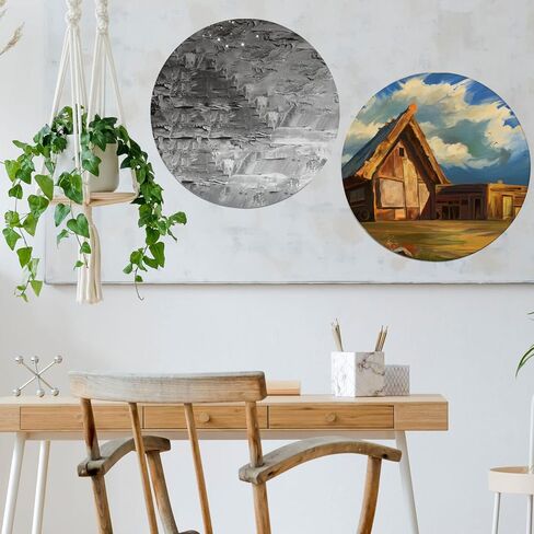 FSWCCK 30 قطعة 6 بوصة دوائر خشبية غير مكتملة دائرية فتحات خشبية للحرف اليدوية، تصميم الباب، زينة عيد الميلاد، الأكواب وديكور المنزل بنفسك in Kuwait