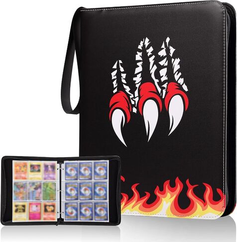 ZALORD 9-Pocket Trading Card Binder, 900 Pockets Card Holder with Removable 50 Sleeves, Trading Card Collection Album in Saudi Arabia
