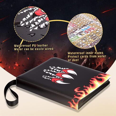 ZALORD 9-Pocket Trading Card Binder, 900 Pockets Card Holder with Removable 50 Sleeves, Trading Card Collection Album in Saudi Arabia