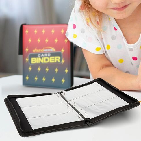 حافظة بطاقات تجارية ذات 9 جيوب بأكمام - تحمل مجموعة 720 بطاقة، ألبوم بطاقات تحميل علوي من Stationeriex مع سحاب إغلاق، هدايا للأطفال والمراهقين in Kuwait