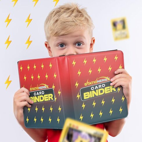 حافظة بطاقات تجارية ذات 9 جيوب بأكمام - تحمل مجموعة 720 بطاقة، ألبوم بطاقات تحميل علوي من Stationeriex مع سحاب إغلاق، هدايا للأطفال والمراهقين in Kuwait