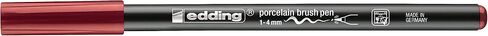 edding 4200 Brush 1-4 mm-Felt-Nib Painting and Decorating Ceramics, Porcelain-Dishwasher-Safe, lightfast Ink, Quick-Drying, 01: 1 Pen-Blue in Kuwait