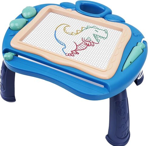 لوحة رسم مغناطيسية من Hiitytin للأطفال الصغار من سن 1 إلى 3 سنوات، لوحة رسومات الشعار المبتكرة الملونة القابلة للمسح للأطفال، ألعاب تعليمية تعليمية للأطفال هدايا عيد ميلاد للفتيات من سن 1 إلى 3 سنوات، باللون الأزرق in Kuwait