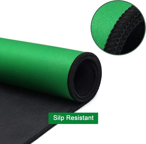 غطاء طاولة Plusvivo Mahjong مضاد للانزلاق وتقليل الضوضاء لـ Mahjong Paigow Poker Dominos 32.6 بوصة × 32.6 بوصة (83 سم × 83 سم) أخضر in Kuwait