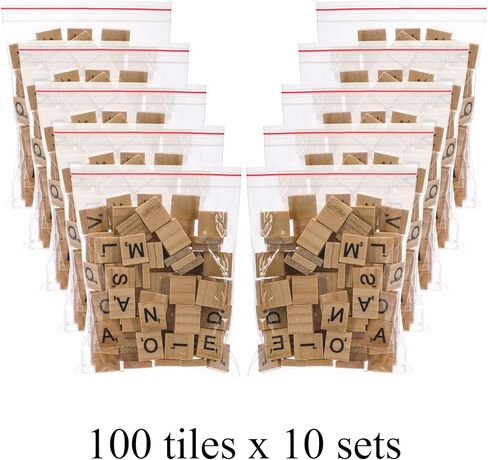 1000 قطعة من حروف الخربشة الخشبية من Coloch، بلاط حروف خشبية من A-Z، حروف كبيرة للحرف اليدوية، والمعلقات، والهجاء، وتزيين الهدايا، وصنع قواعد الحروف الأبجدية ولعبة الكلمات المتقاطعة، 10 مجموعات in Kuwait