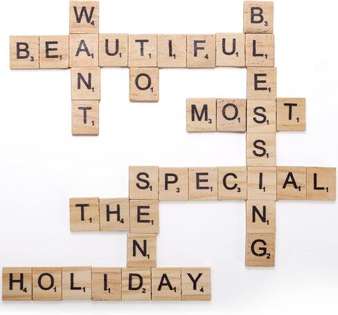 1000 قطعة من حروف الخربشة الخشبية من Coloch، بلاط حروف خشبية من A-Z، حروف كبيرة للحرف اليدوية، والمعلقات، والهجاء، وتزيين الهدايا، وصنع قواعد الحروف الأبجدية ولعبة الكلمات المتقاطعة، 10 مجموعات in Kuwait