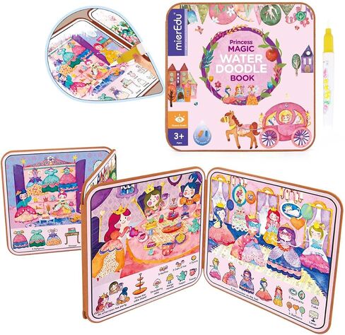 mierEdu Paint with Magical Water Coloring Books for Toddler-Kids No Mess Dinosaur Coloring Activity Books Age 3 and up, Educational Travel Toys for Boys Girls 3-5 Year Old(Dinos World) in Saudi Arabia