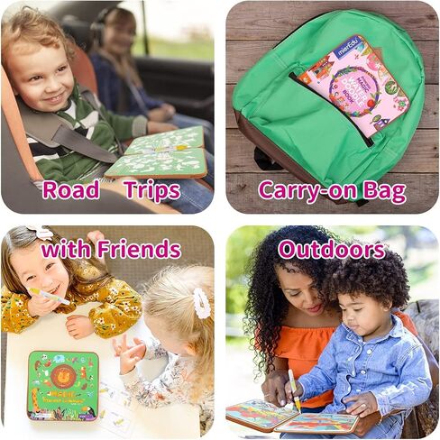 mierEdu Paint with Magical Water Coloring Books for Toddler-Kids No Mess Dinosaur Coloring Activity Books Age 3 and up, Educational Travel Toys for Boys Girls 3-5 Year Old(Dinos World) in Saudi Arabia