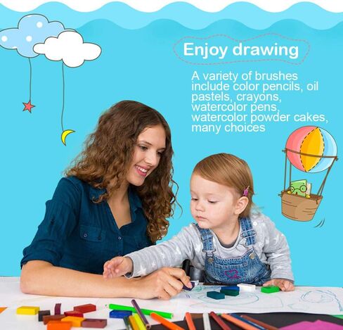 حقيبة تلوين فنية للإبداع من جيه زد للأطفال مع تطوير الخيال والإبداع، 168 قطعة من اللوازم الفنية. in Kuwait