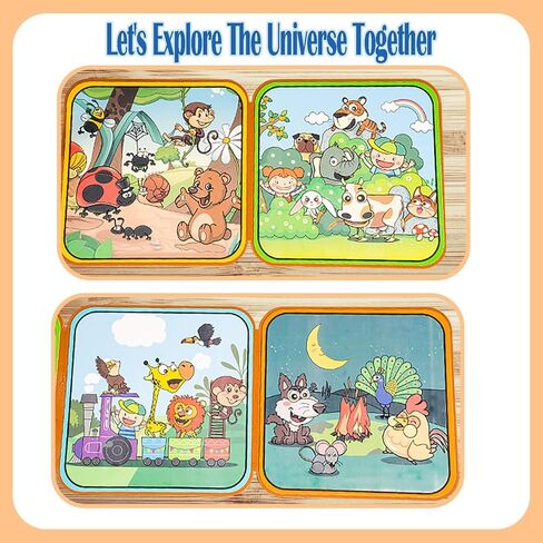 كتب تلوين مائية قابلة لإعادة الاستخدام للأطفال الصغار من كاواقيوا، كتاب فني بدون فوضى، كتاب مشغول للأطفال، أنشطة الرسم المائي مع قلم مائي لعبة السفر بالطائرة - الفضاء in Kuwait