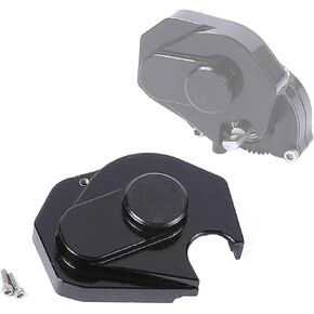 Aluminum Transmission Gearbox Cover for 1/24 Axial SCX24 RC Crawler Upgrades (Black)