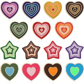 Y2k الملونة القلب المينا دبوس ملون القلب المينا دبوس لطيف Kawaii الملونة القلب دبابيس لحقائب الظهر دبابيس مجموعة للسترات الملابس حقيبة الظهر طية صدر السترة شارة الكرتون الملونة القلب المينا دبابيس الظهر in Kuwait