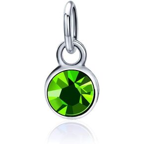 YJT يناير جوهرة الميلاد سحر لسوار قلادة صنع المجوهرات الفضة DIY كريستال للنساء الفتيات 6 مم in Kuwait