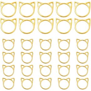 Knitting Stitch Markers 4 Styles Colorful Crochet Markers with Storage Box 50Pcs Metal Stitch Markers