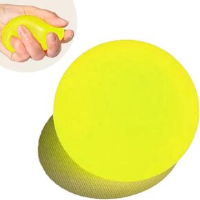 2.4" Sugar Ball, Slow Rise Squishy Stress Relief Balls Clear Malt Syrup Filled Relaxing Sensory Fidget Squeeze Toy Hand Exercise Balls Gift for Father (Blue) in Kuwait