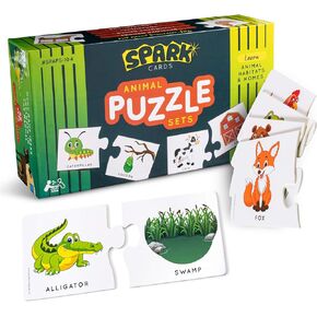 Rhyming Puzzle Sets Matching Game, Learn to Rhyme Puzzle Game, Animal Matching Cards, Educational Preschool Games, ABA Therapy Games, Speech Therapy Game