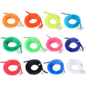 KOOCHI 24 PCS Magic Worms Wiggly Worms Twisty Fuzzy Worm Toys Gifts Carnival Kid Party, 12 Colors… in Saudi Arabia