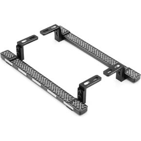 ZIWIJE Aluminum Side Step Running Board Rock Sliders for Traxxas TRX-4 RC Crawler Car (Black) in Kuwait
