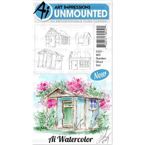 ارت ايمبريشن طوابع مطاطية ملونة مائية - سقيفة حديقة in Kuwait