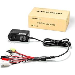 شاحن بطارية HOBBYMATE 3.6 فولت 4.8 فولت 7.2 فولت 8.4 فولت 9.6 فولت Nimh NiCd Rc، 4.8 فولت - 6.0 فولت Nimh Rc شاحن بطارية Rx مع 6 مقابس محول محول in Kuwait