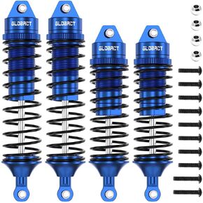 صدمات الزيت EPINON RC من الألومنيوم الأمامي والخلفي لصدمات 1/10 Slash Stampede Rustler Bandit Hoss F-150 2WD/4x4 استبدال أجزاء الترقية 5862 (4 قطع بني)