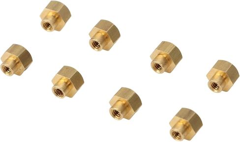 RC Nut, Brass 8Pcs Rust Resistant RC Tire Lock Nut for SCX24 (5mm) in Kuwait