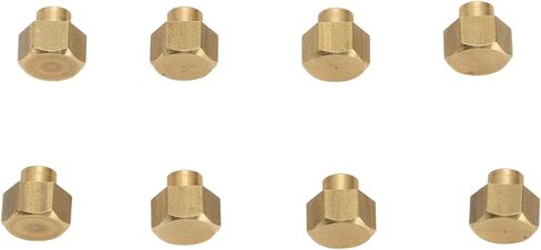 RC Nut, Brass 8Pcs Rust Resistant RC Tire Lock Nut for SCX24 (5mm) in Kuwait